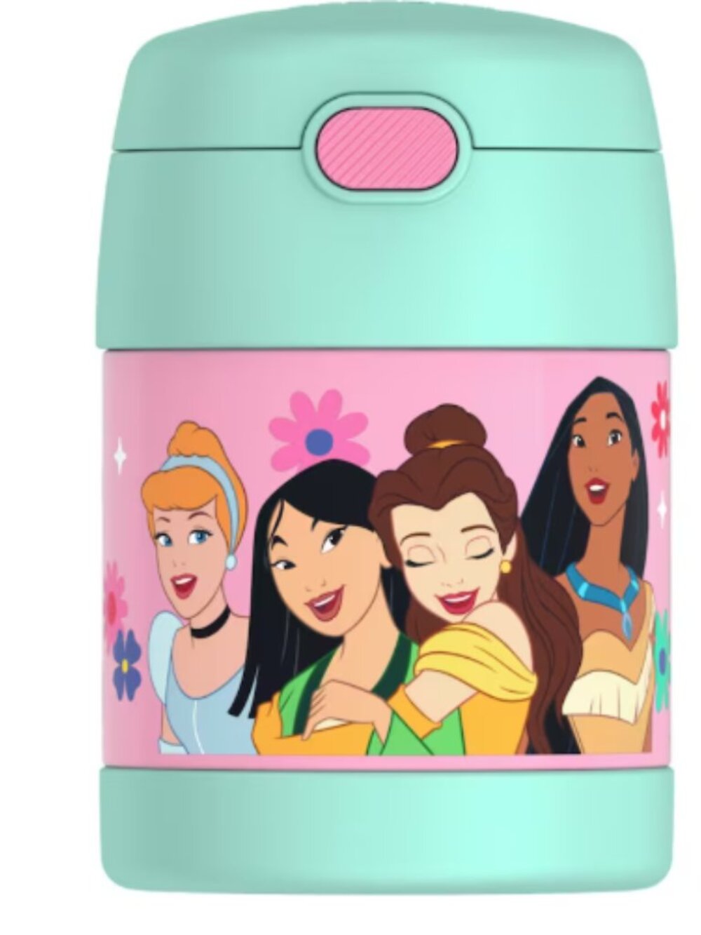 NWT Thermos FUNtainer Disney Princess Stainless Food Jar 10 oz w/ Spoon